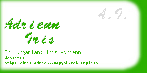 adrienn iris business card